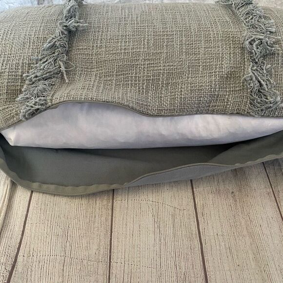 Devi Designs rectangular thrown pillow with removable pillow case blue 24”x13” - Picture 5 of 9